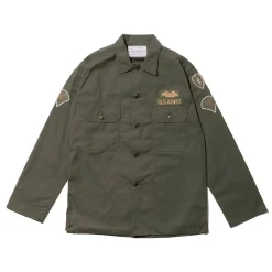 Warehouse & Co x John Gluckow Warehouse & Co. x John Gluckow PX Poplin Shirt Olive