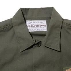 Warehouse & Co x John Gluckow Warehouse & Co. x John Gluckow PX Poplin Shirt Olive