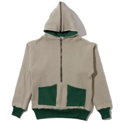 Warehouse & Co x John Gluckow Olympic Champion Sweat Parka Beige