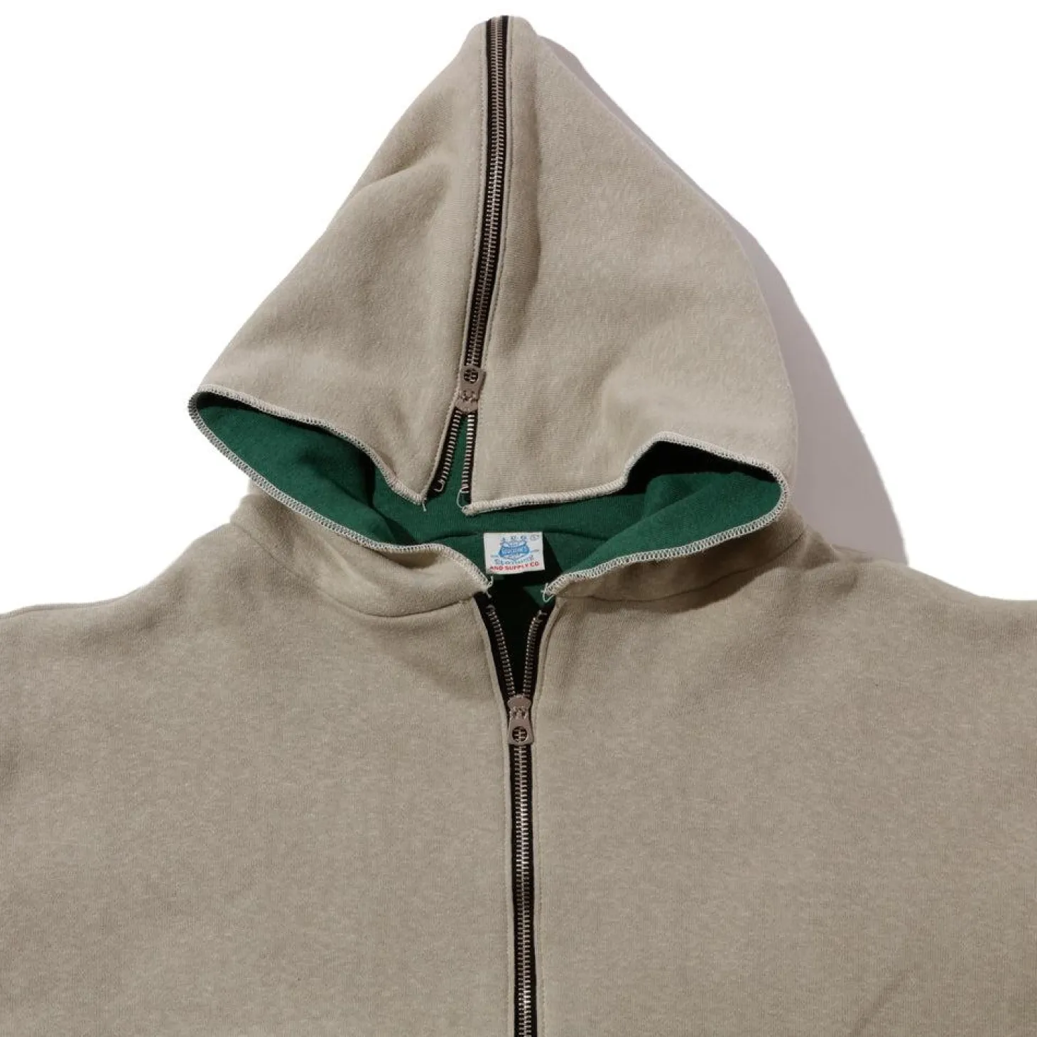 Warehouse & Co x John Gluckow Olympic Champion Sweat Parka Beige