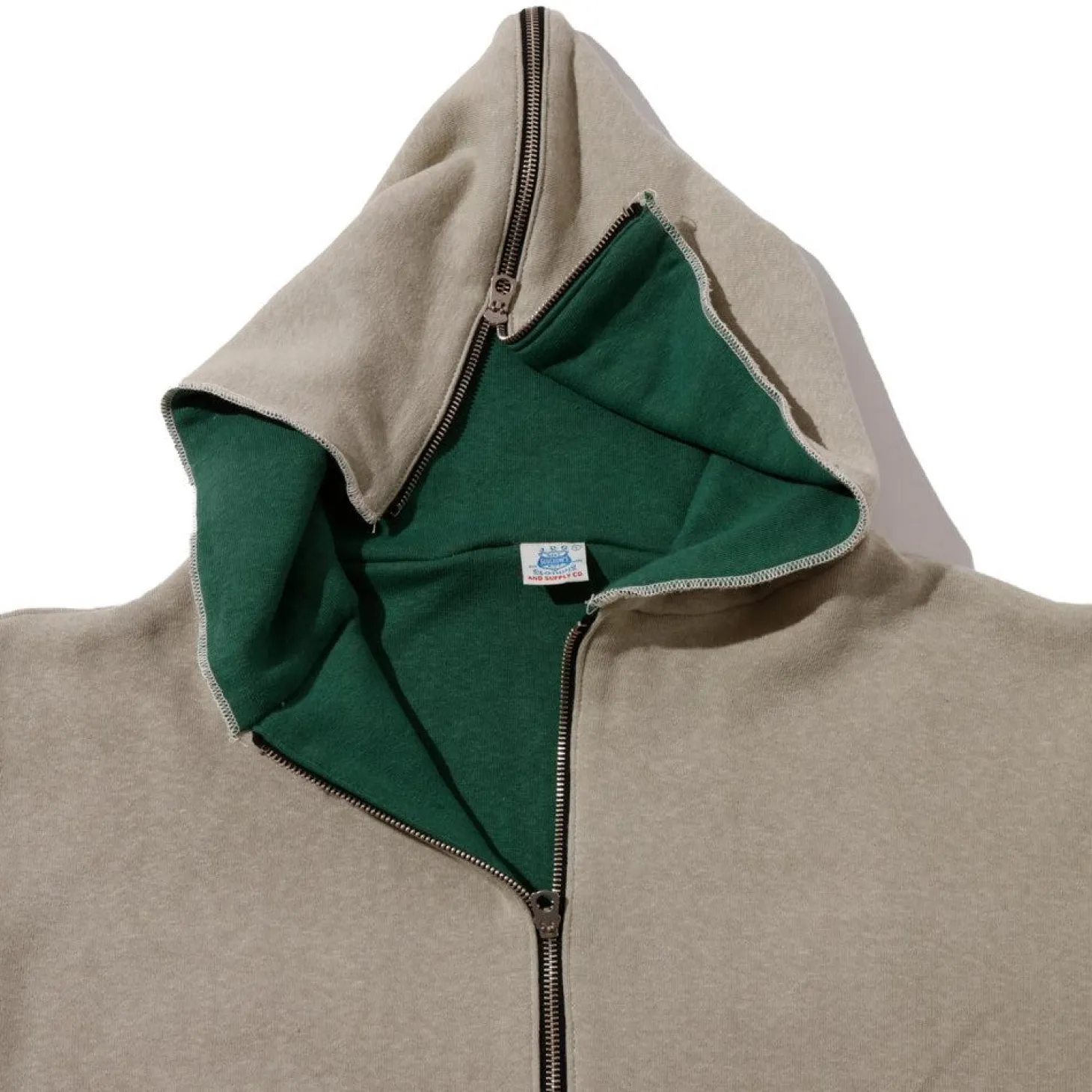 Warehouse & Co x John Gluckow Olympic Champion Sweat Parka Beige
