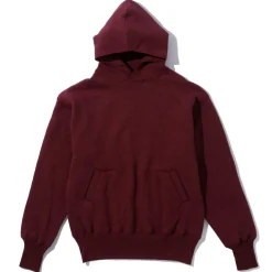 Warehouse & Co x John Gluckow The Knockout Hooded Sweatshirt Burgundy