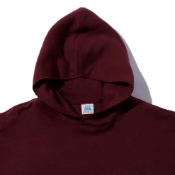 Warehouse & Co x John Gluckow The Knockout Hooded Sweatshirt Burgundy