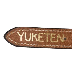 Yuketen 1" Triple Stitch Belt Buck Brown w/Natural Stitch